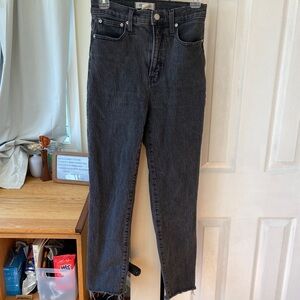 Madewell Perfect Vintage Straight Denim Jean in Black
